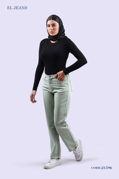 شلوار استریت قد 105 کتان پنبه ای